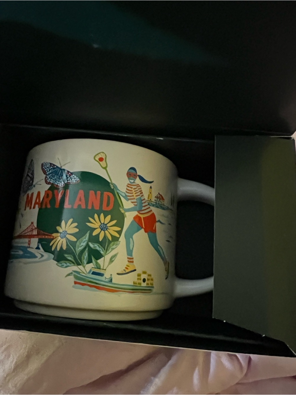Starbucks White Maryland Scenic Ceramic Mug